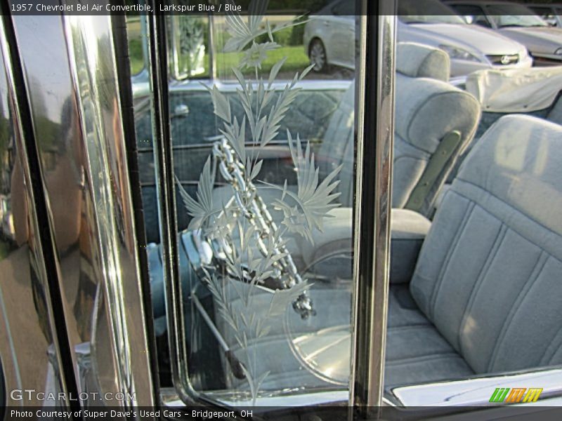 Larkspur Blue / Blue 1957 Chevrolet Bel Air Convertible