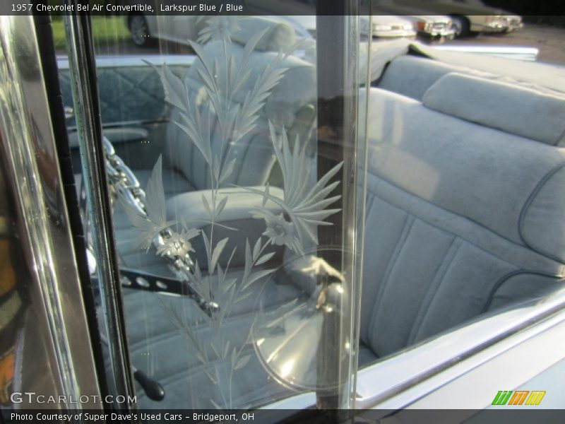 Larkspur Blue / Blue 1957 Chevrolet Bel Air Convertible