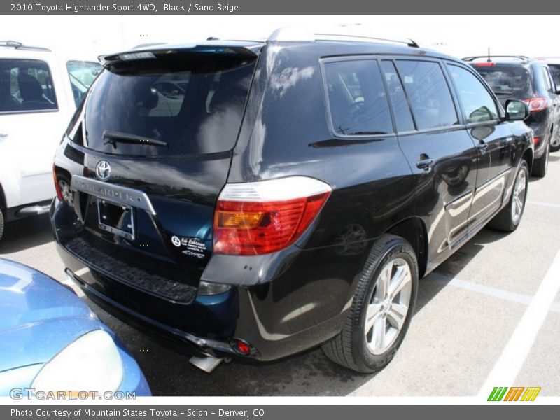 Black / Sand Beige 2010 Toyota Highlander Sport 4WD