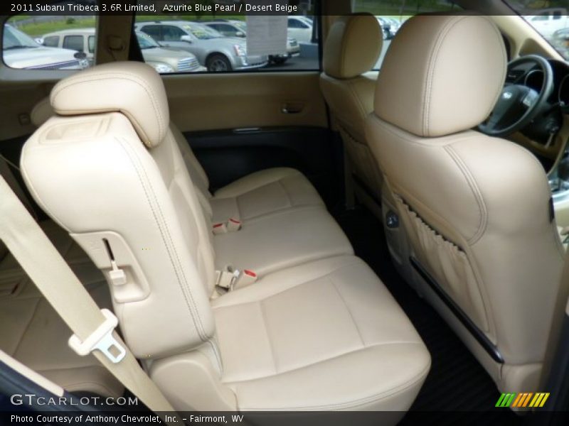 Azurite Blue Pearl / Desert Beige 2011 Subaru Tribeca 3.6R Limited