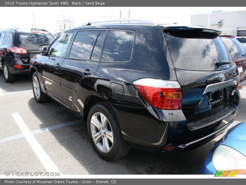 Black / Sand Beige 2010 Toyota Highlander Sport 4WD