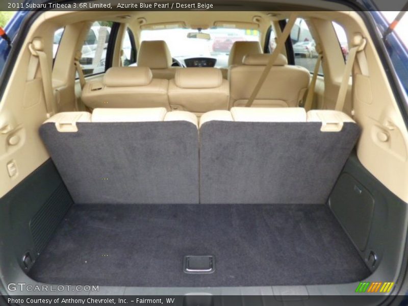 Azurite Blue Pearl / Desert Beige 2011 Subaru Tribeca 3.6R Limited