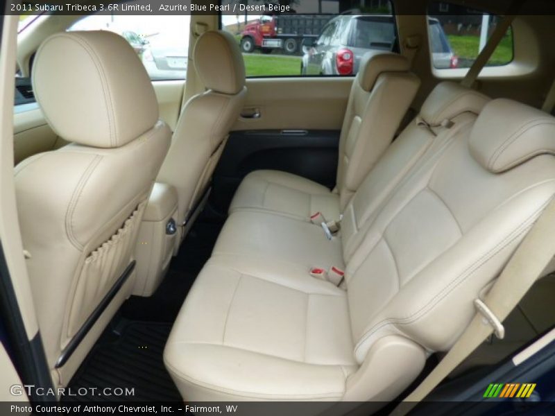 Azurite Blue Pearl / Desert Beige 2011 Subaru Tribeca 3.6R Limited