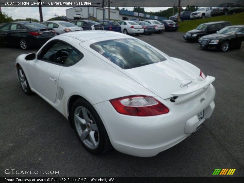 Carrara White / Sea Blue 2007 Porsche Cayman