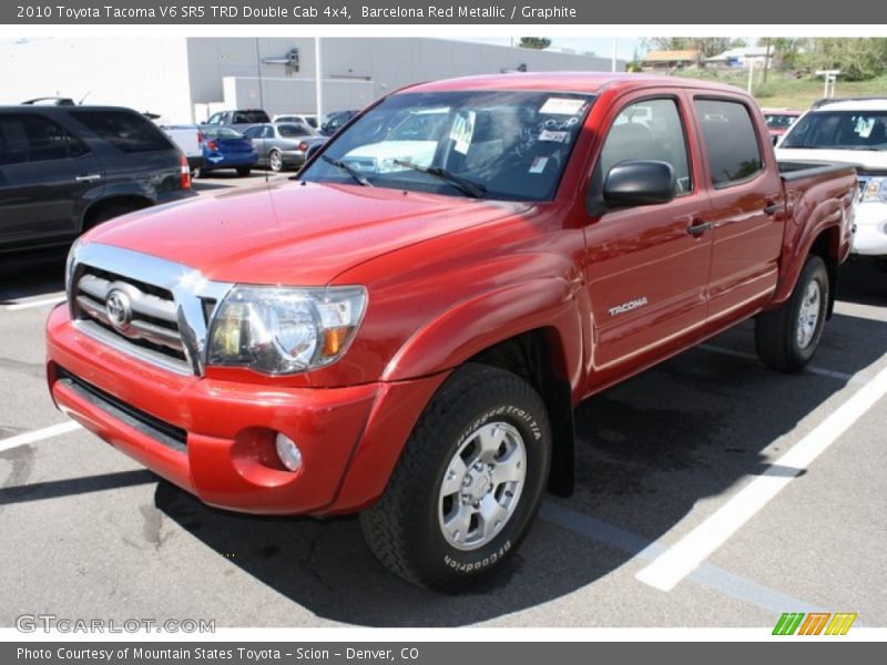 Barcelona Red Metallic / Graphite 2010 Toyota Tacoma V6 SR5 TRD Double Cab 4x4