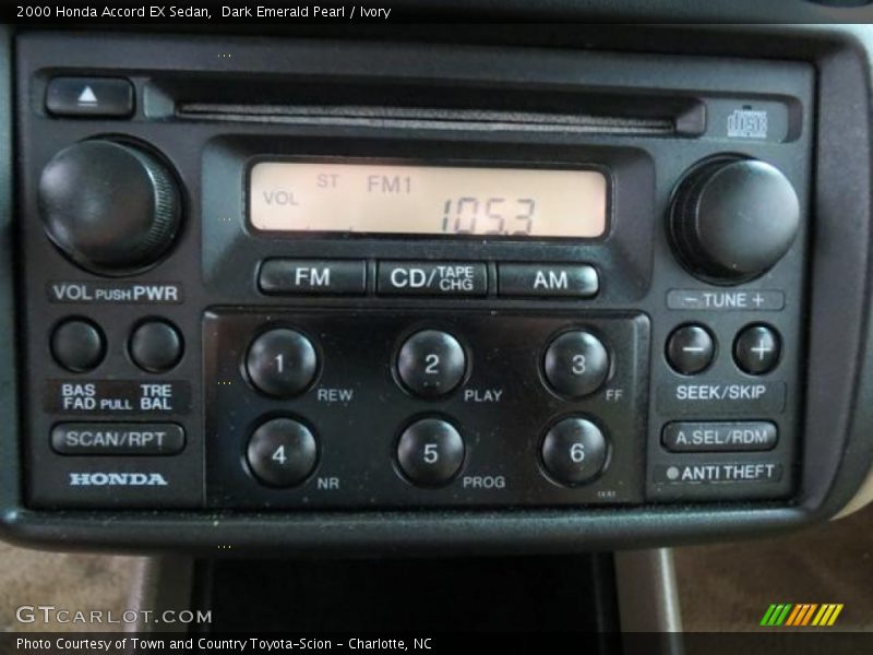 Audio System of 2000 Accord EX Sedan