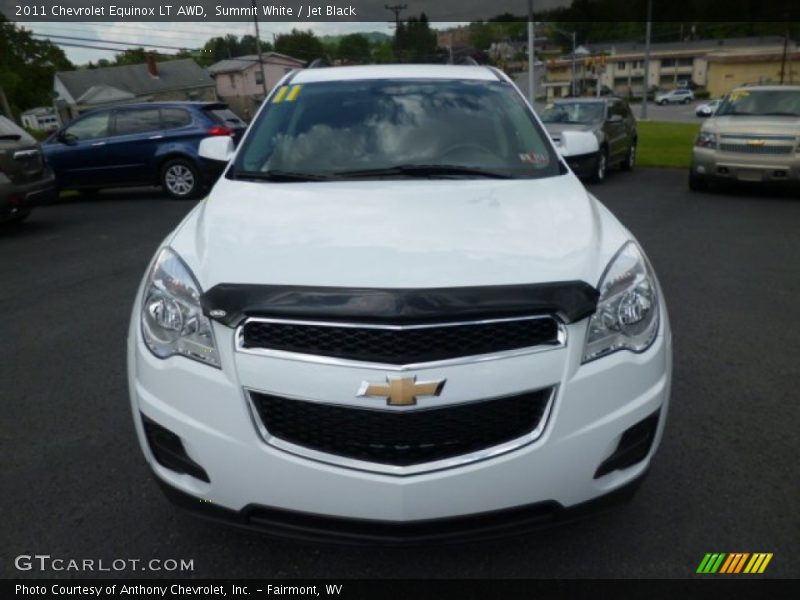 Summit White / Jet Black 2011 Chevrolet Equinox LT AWD