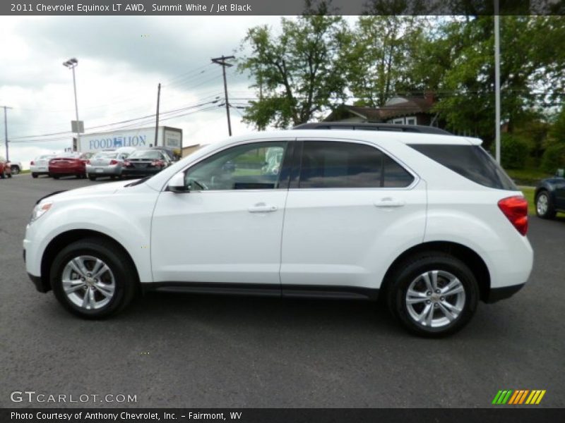Summit White / Jet Black 2011 Chevrolet Equinox LT AWD