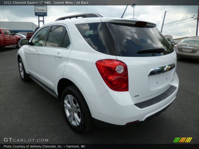 Summit White / Jet Black 2011 Chevrolet Equinox LT AWD