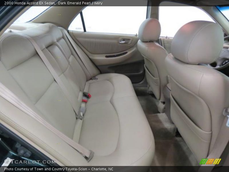 Rear Seat of 2000 Accord EX Sedan