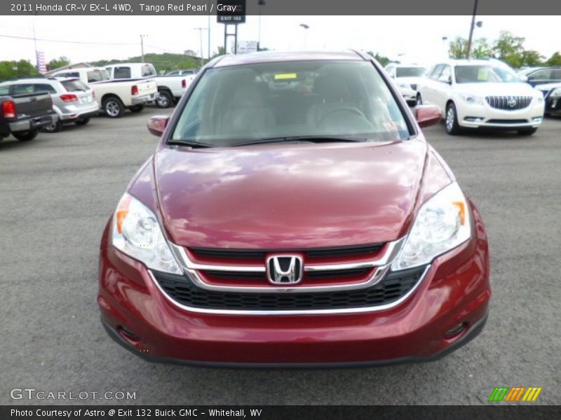 Tango Red Pearl / Gray 2011 Honda CR-V EX-L 4WD