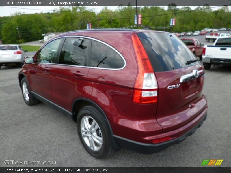 Tango Red Pearl / Gray 2011 Honda CR-V EX-L 4WD