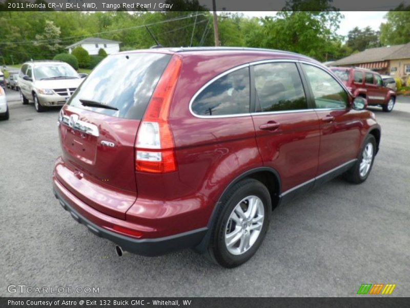 Tango Red Pearl / Gray 2011 Honda CR-V EX-L 4WD