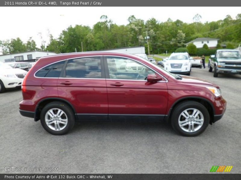 Tango Red Pearl / Gray 2011 Honda CR-V EX-L 4WD