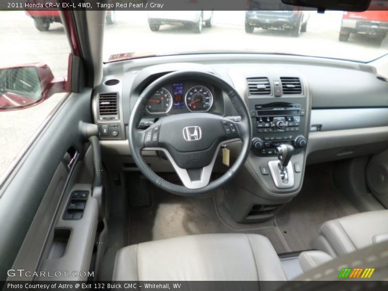 Tango Red Pearl / Gray 2011 Honda CR-V EX-L 4WD