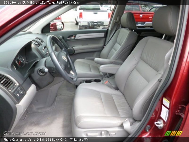 Tango Red Pearl / Gray 2011 Honda CR-V EX-L 4WD