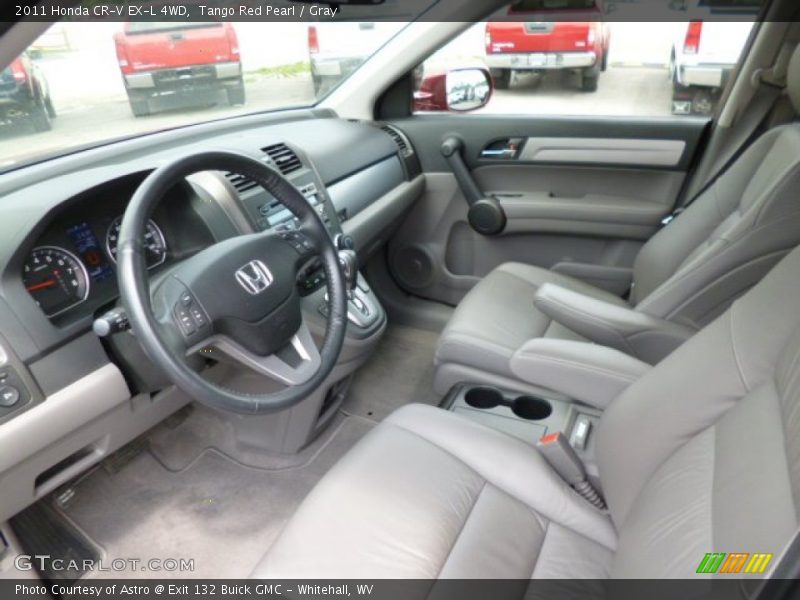 Tango Red Pearl / Gray 2011 Honda CR-V EX-L 4WD