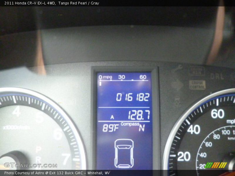 Tango Red Pearl / Gray 2011 Honda CR-V EX-L 4WD