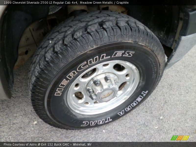 Meadow Green Metallic / Graphite 1999 Chevrolet Silverado 2500 LS Regular Cab 4x4