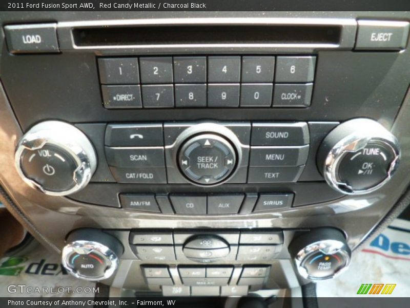 Red Candy Metallic / Charcoal Black 2011 Ford Fusion Sport AWD