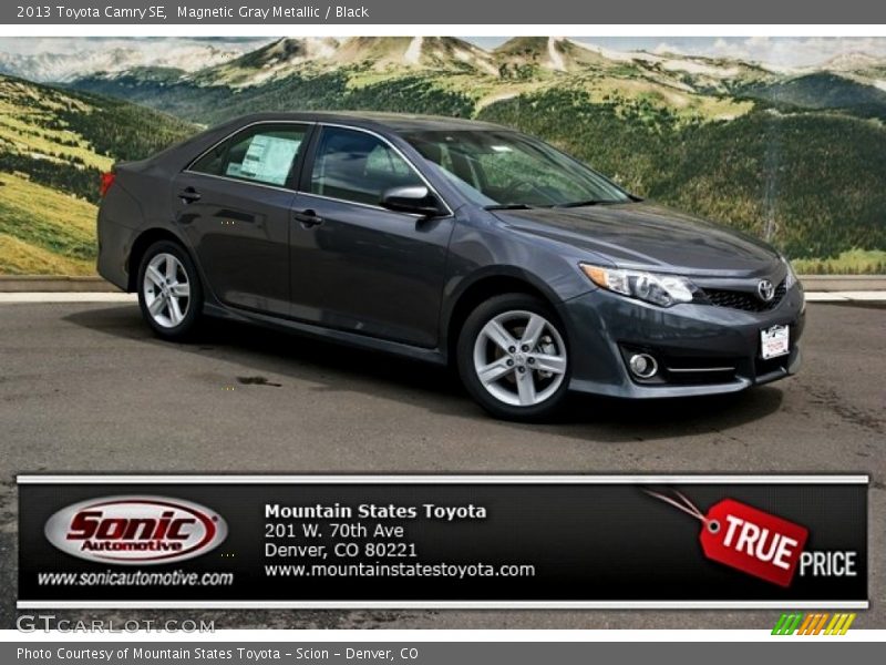 Magnetic Gray Metallic / Black 2013 Toyota Camry SE