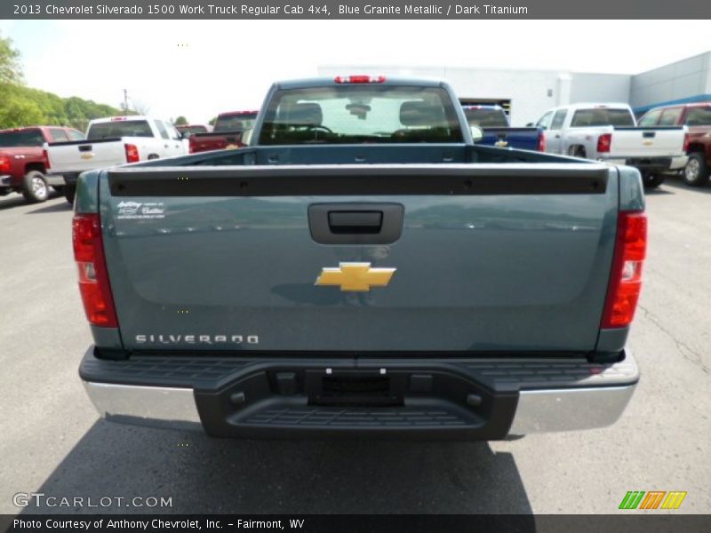 Blue Granite Metallic / Dark Titanium 2013 Chevrolet Silverado 1500 Work Truck Regular Cab 4x4