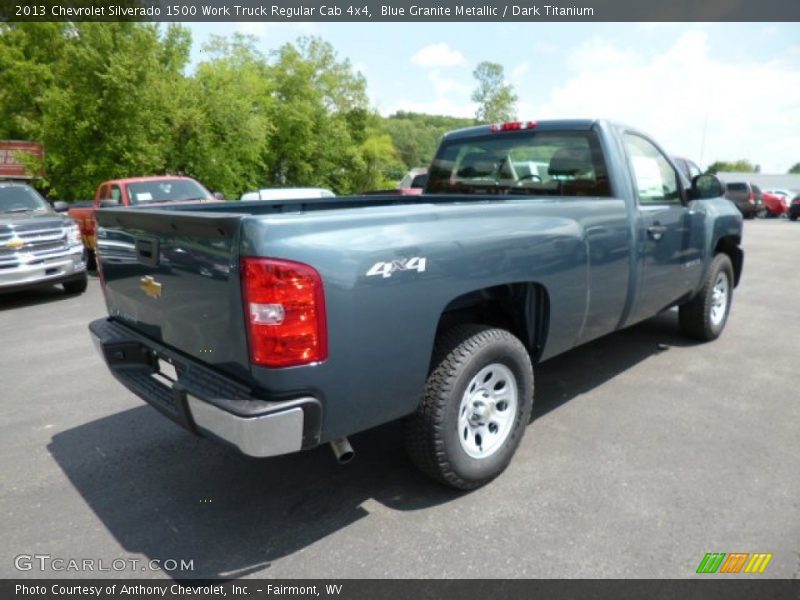  2013 Silverado 1500 Work Truck Regular Cab 4x4 Blue Granite Metallic