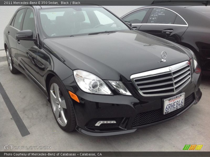 Black / Black 2011 Mercedes-Benz E 350 Sedan
