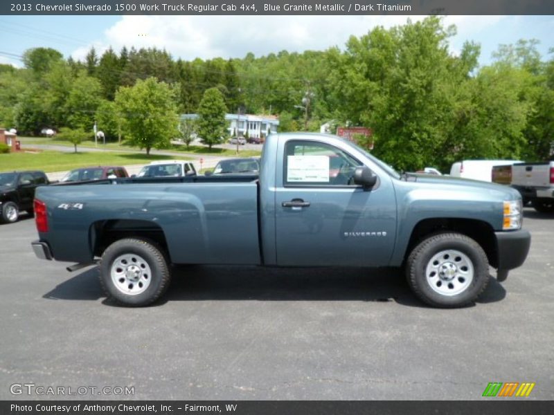  2013 Silverado 1500 Work Truck Regular Cab 4x4 Blue Granite Metallic