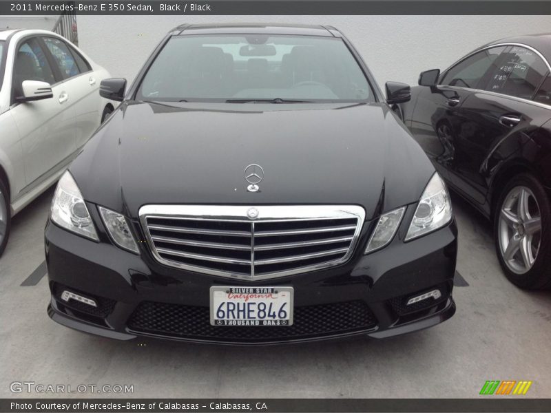 Black / Black 2011 Mercedes-Benz E 350 Sedan