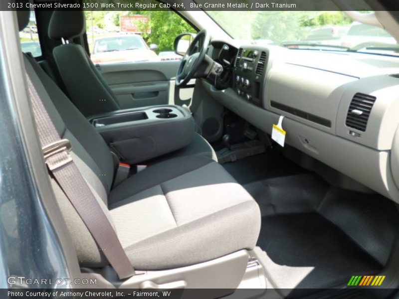 Blue Granite Metallic / Dark Titanium 2013 Chevrolet Silverado 1500 Work Truck Regular Cab 4x4
