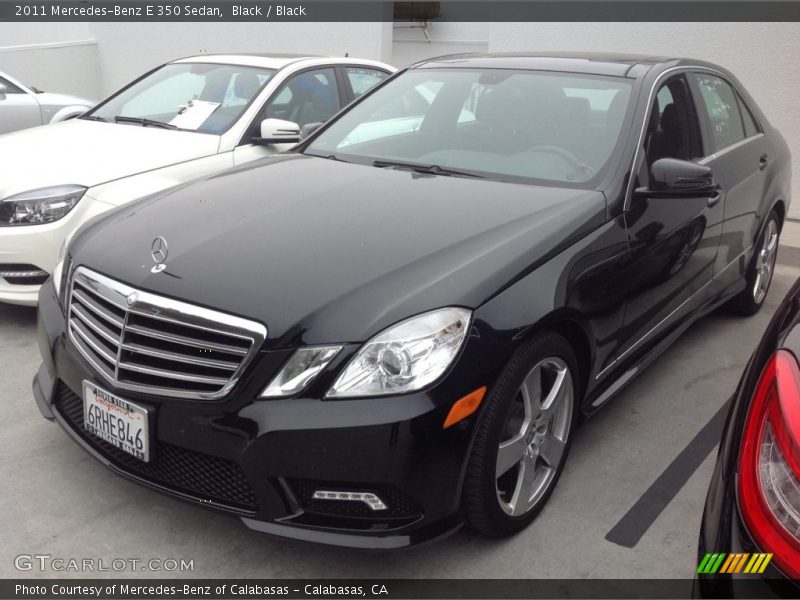 Black / Black 2011 Mercedes-Benz E 350 Sedan