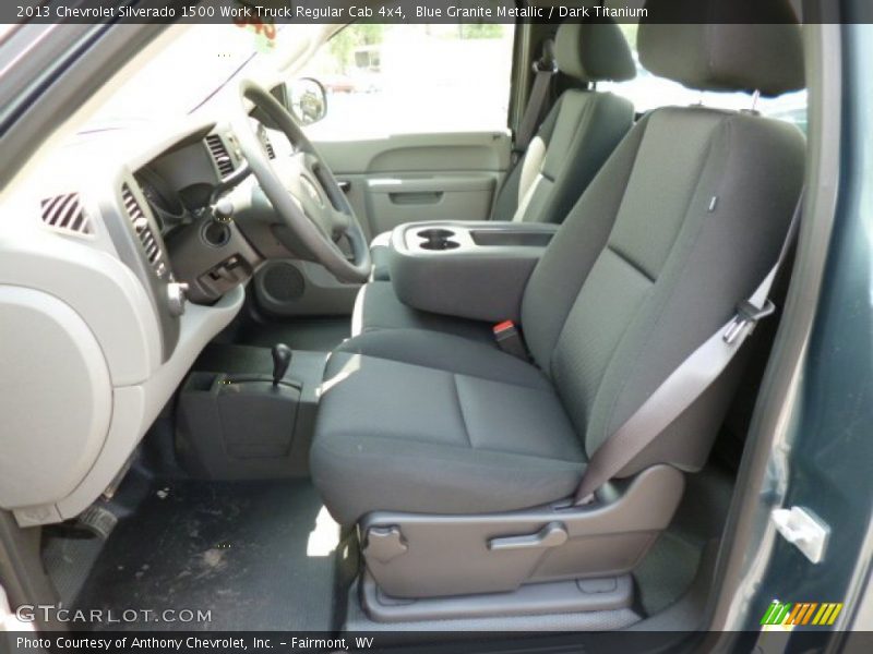 Blue Granite Metallic / Dark Titanium 2013 Chevrolet Silverado 1500 Work Truck Regular Cab 4x4