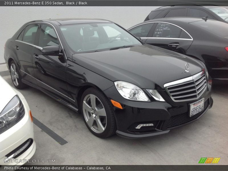 Black / Black 2011 Mercedes-Benz E 350 Sedan