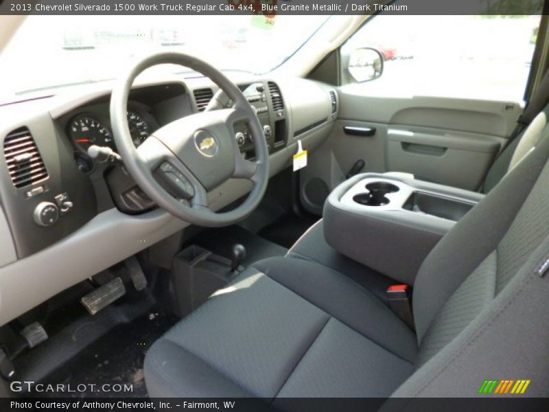 Blue Granite Metallic / Dark Titanium 2013 Chevrolet Silverado 1500 Work Truck Regular Cab 4x4