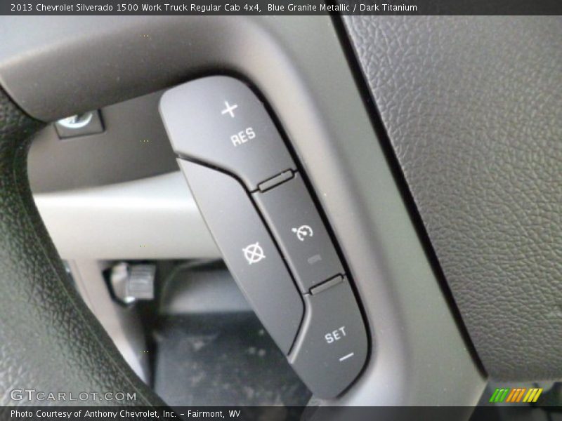 Blue Granite Metallic / Dark Titanium 2013 Chevrolet Silverado 1500 Work Truck Regular Cab 4x4