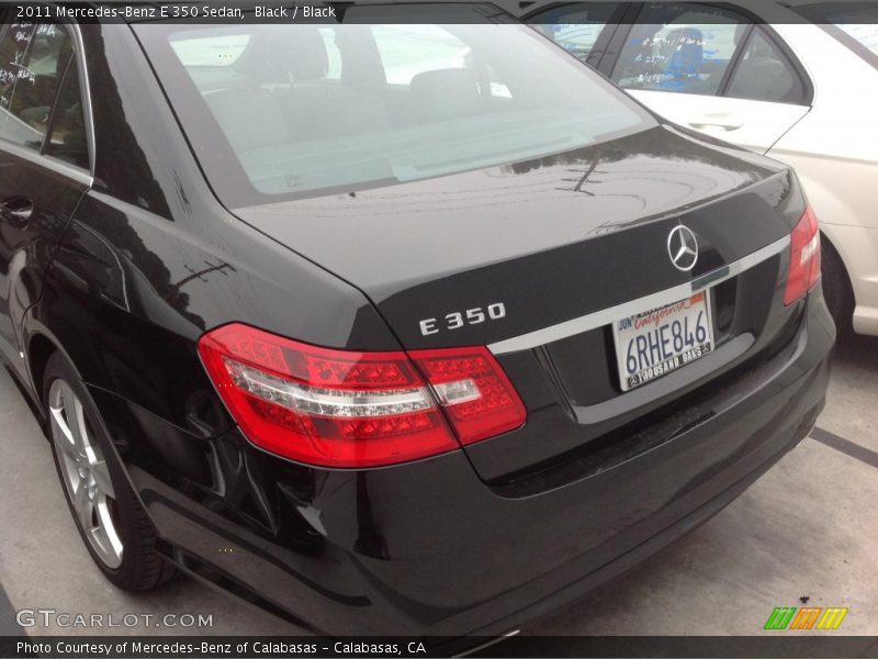 Black / Black 2011 Mercedes-Benz E 350 Sedan