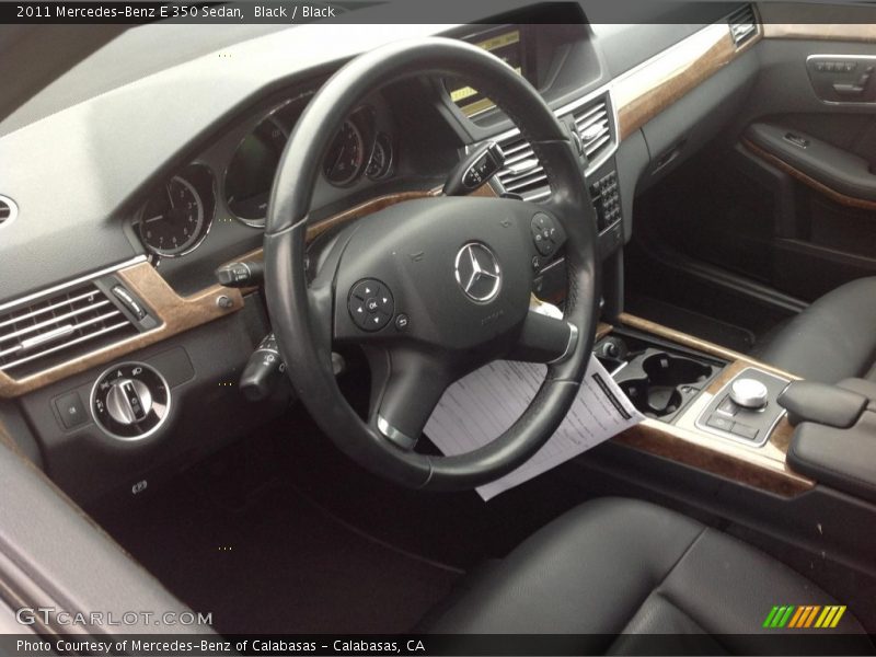 Black / Black 2011 Mercedes-Benz E 350 Sedan