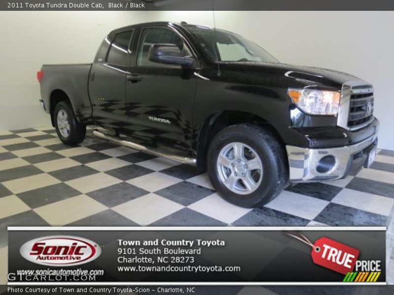Black / Black 2011 Toyota Tundra Double Cab