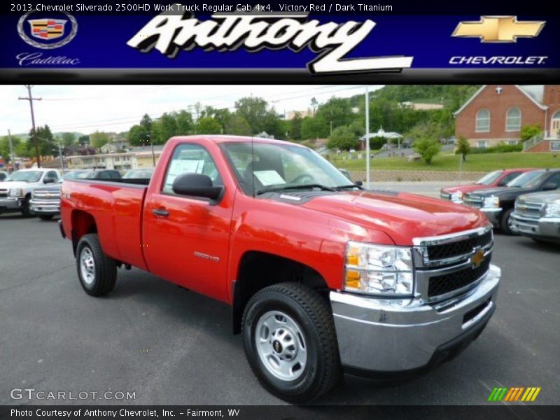 Victory Red / Dark Titanium 2013 Chevrolet Silverado 2500HD Work Truck Regular Cab 4x4