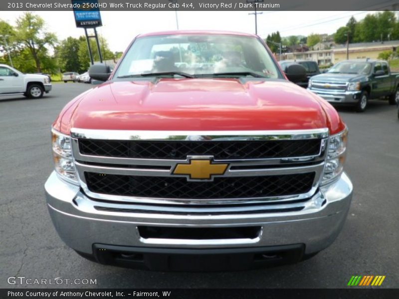 Victory Red / Dark Titanium 2013 Chevrolet Silverado 2500HD Work Truck Regular Cab 4x4