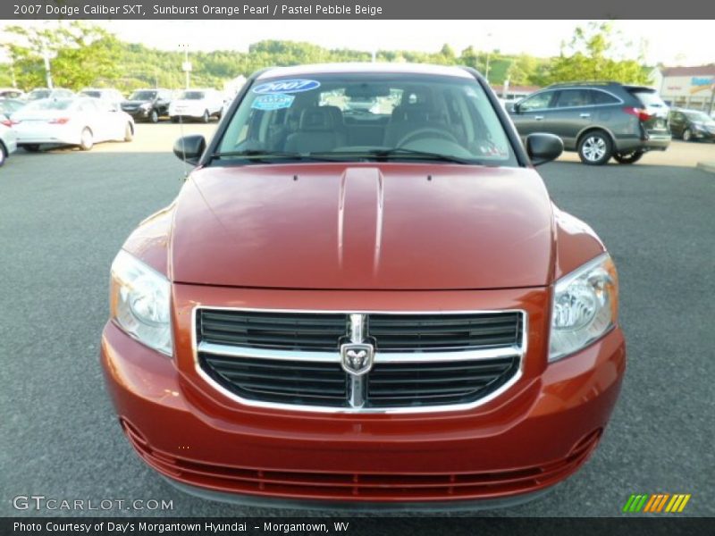Sunburst Orange Pearl / Pastel Pebble Beige 2007 Dodge Caliber SXT