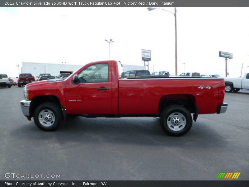 Victory Red / Dark Titanium 2013 Chevrolet Silverado 2500HD Work Truck Regular Cab 4x4