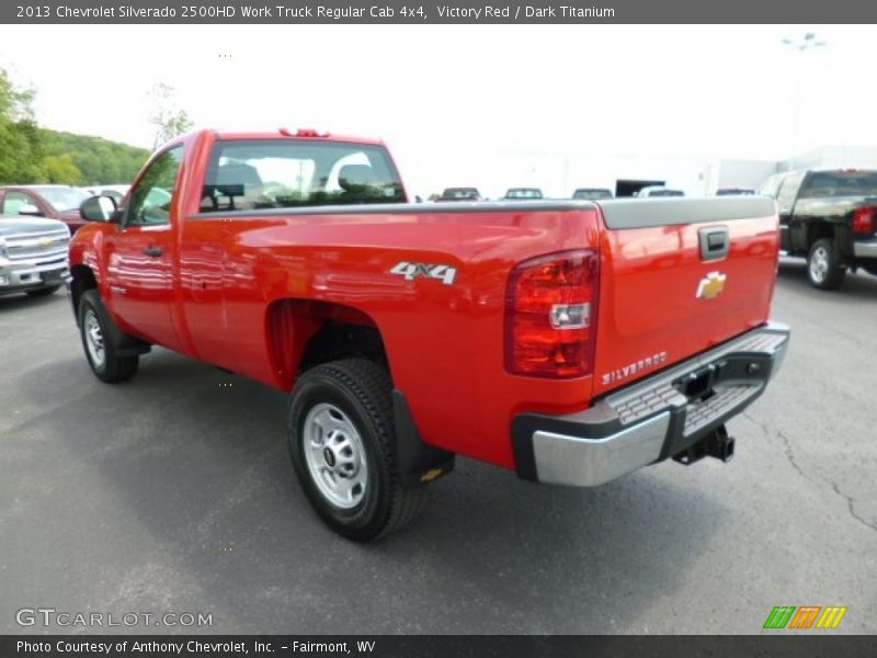 Victory Red / Dark Titanium 2013 Chevrolet Silverado 2500HD Work Truck Regular Cab 4x4