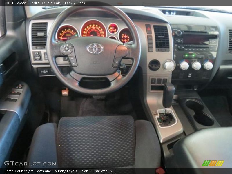 Black / Black 2011 Toyota Tundra Double Cab