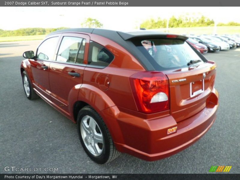 Sunburst Orange Pearl / Pastel Pebble Beige 2007 Dodge Caliber SXT