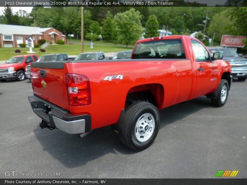 Victory Red / Dark Titanium 2013 Chevrolet Silverado 2500HD Work Truck Regular Cab 4x4