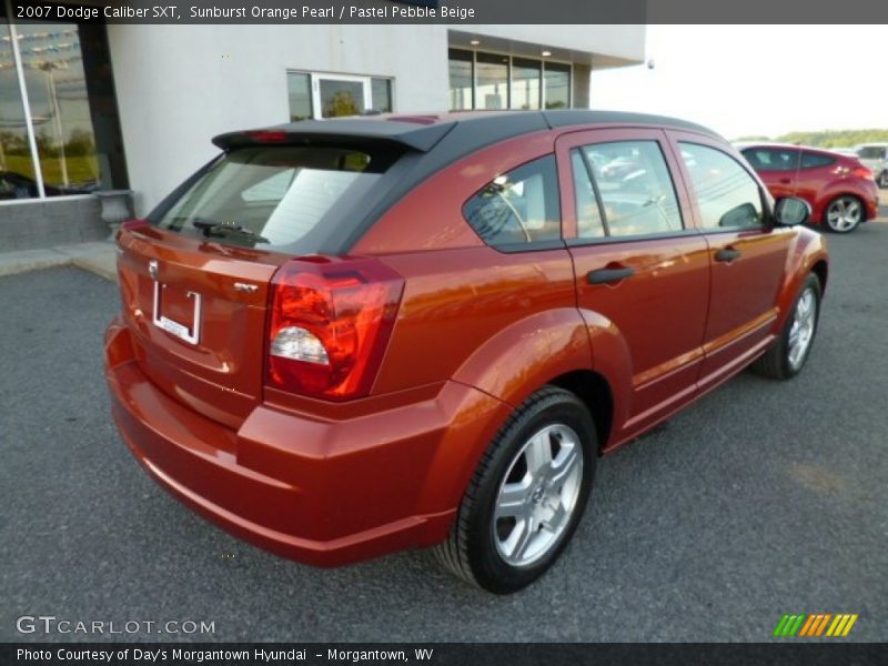 Sunburst Orange Pearl / Pastel Pebble Beige 2007 Dodge Caliber SXT
