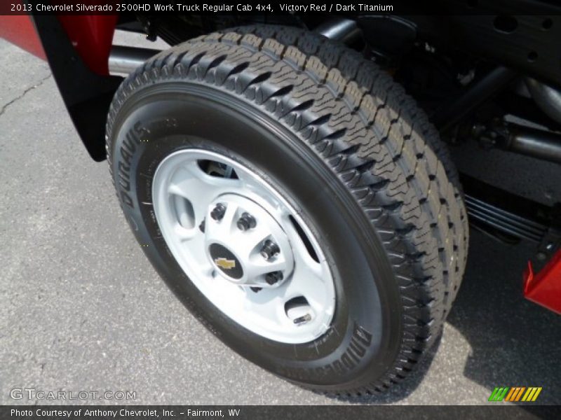 Victory Red / Dark Titanium 2013 Chevrolet Silverado 2500HD Work Truck Regular Cab 4x4