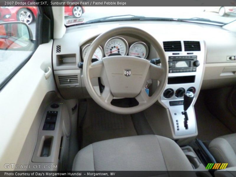 Sunburst Orange Pearl / Pastel Pebble Beige 2007 Dodge Caliber SXT
